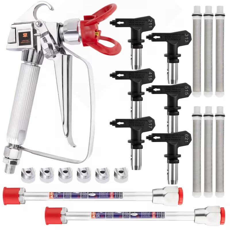 Paint Sprayer Extension Pole - Havasız Boya Püskürtme Tabancası Aksesuar Seti
