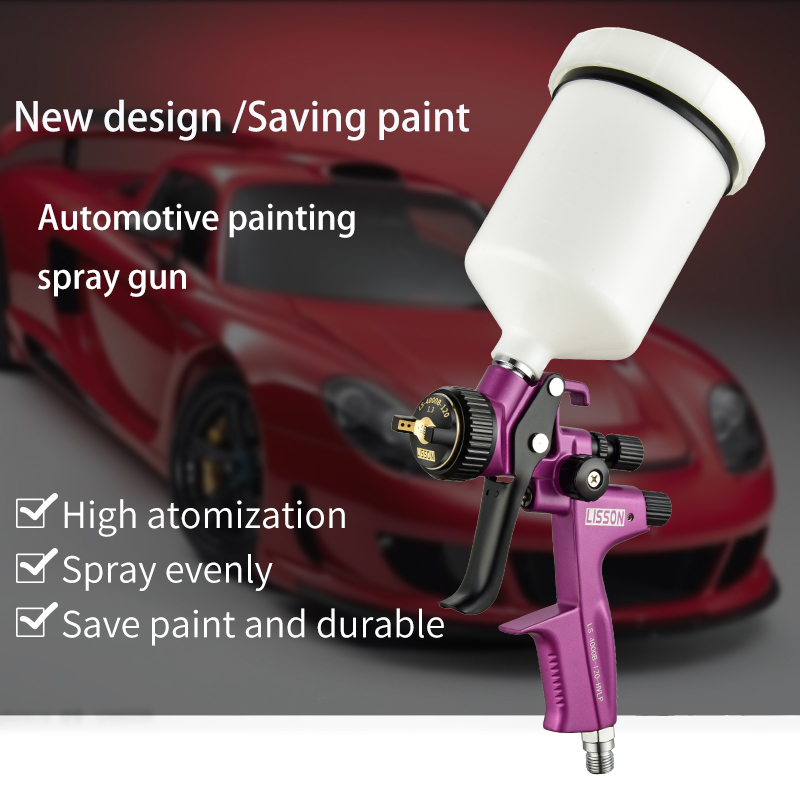 Hvlp Spray Gun Gravity Feed - HVLP Yerçekimi Püskürtme Tabancası Seti, 1,3