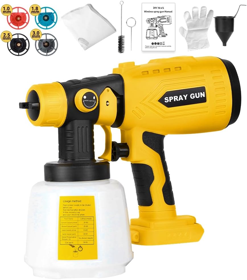 Cordless Paint Sprayer 20V - Dewalt 20V Maksimum Pil için Boya