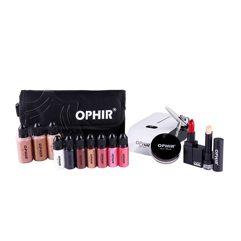 Airbrush Kit Compressor - OPHIR Pro Makyaj Seti 0.3mm Airbrush