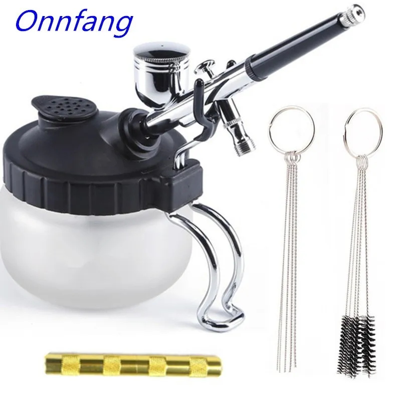Airbrush Kit Compressor - Airbrush temizleme Pot sabitleyici şişe tutucu
