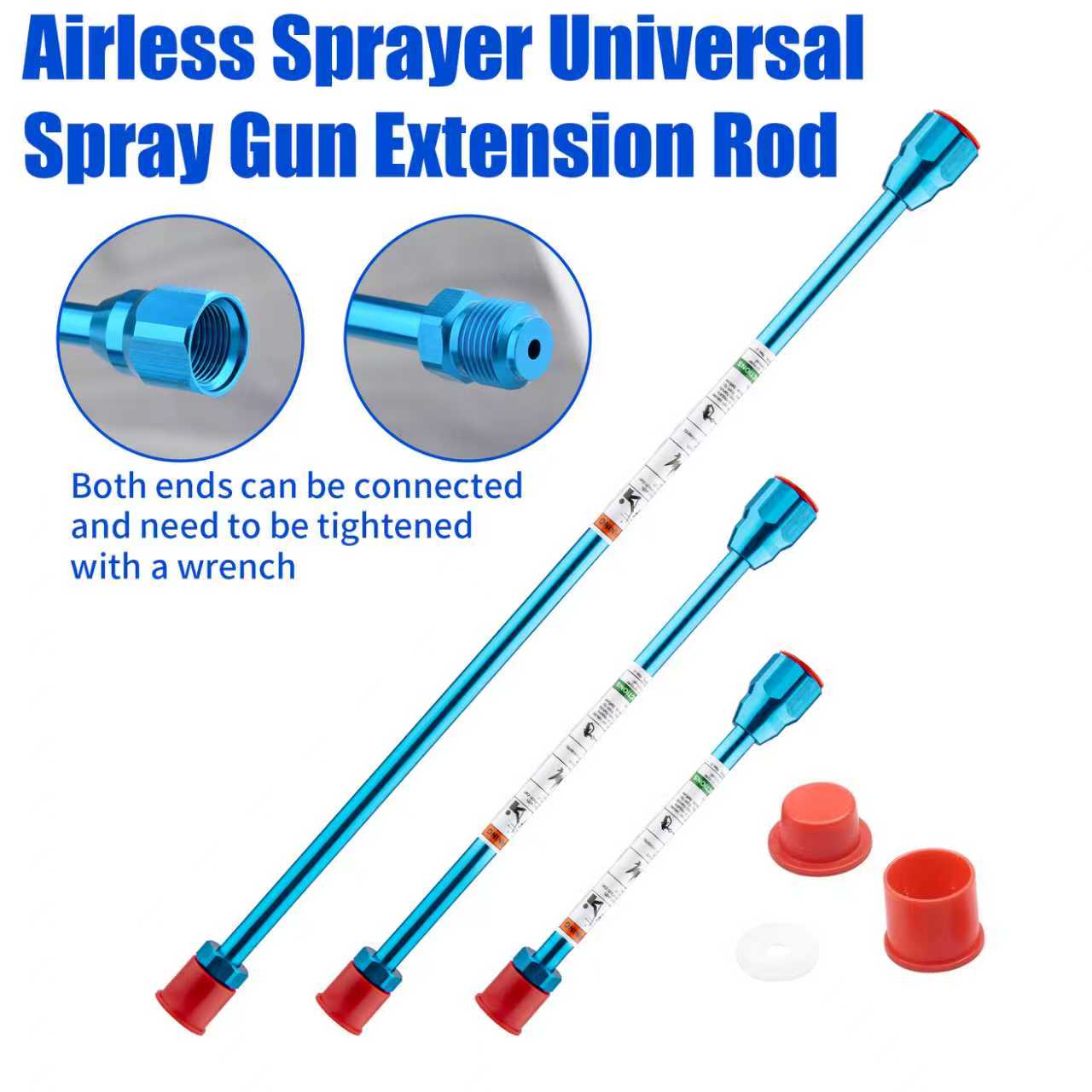 Paint Sprayer Extension Pole - Havasız Boya Püskürtücü Uzatma Çubuğu 20/30/50cm