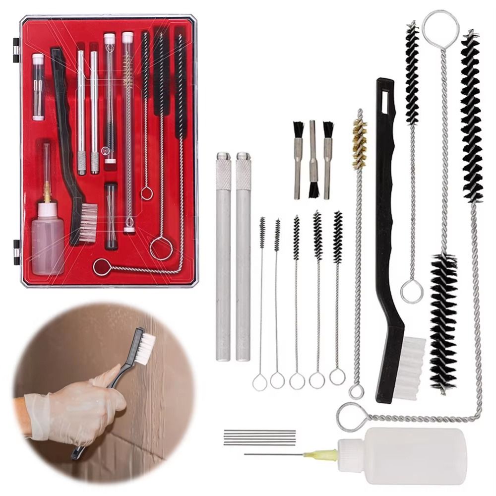 Paint Sprayer Nozzle Kit - 17/23 adet Airbrush Püskürtme Memesi Temizleme