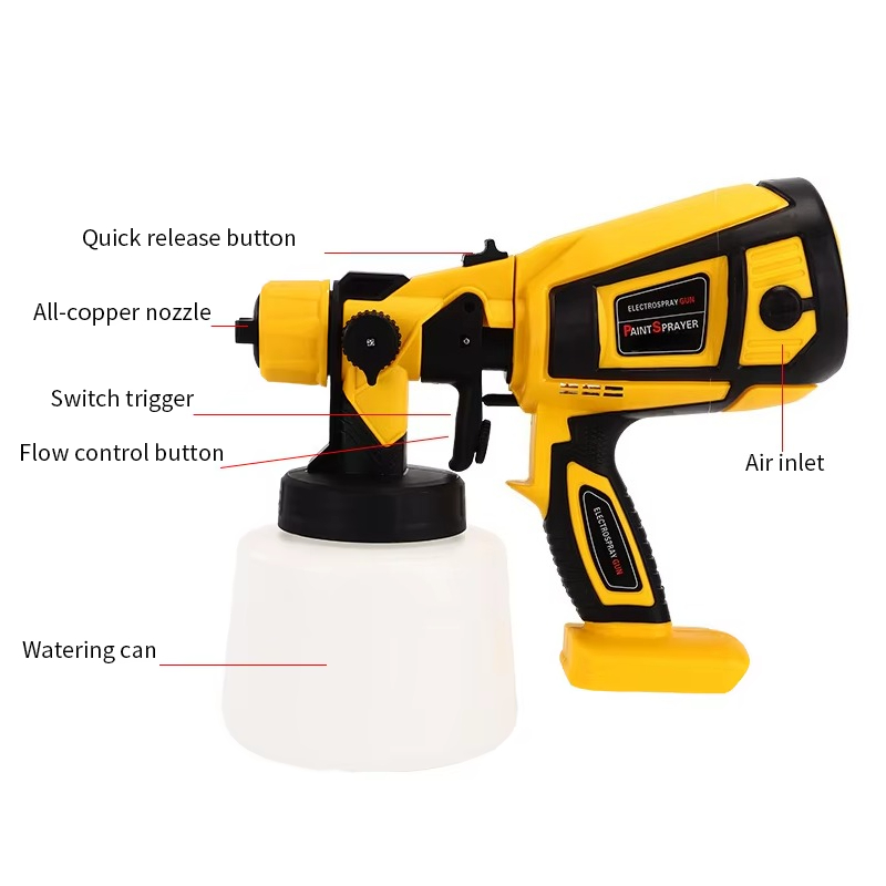 Electric Paint Sprayer 800W - 2 adet 800W Güçlü Boya Tabancası
