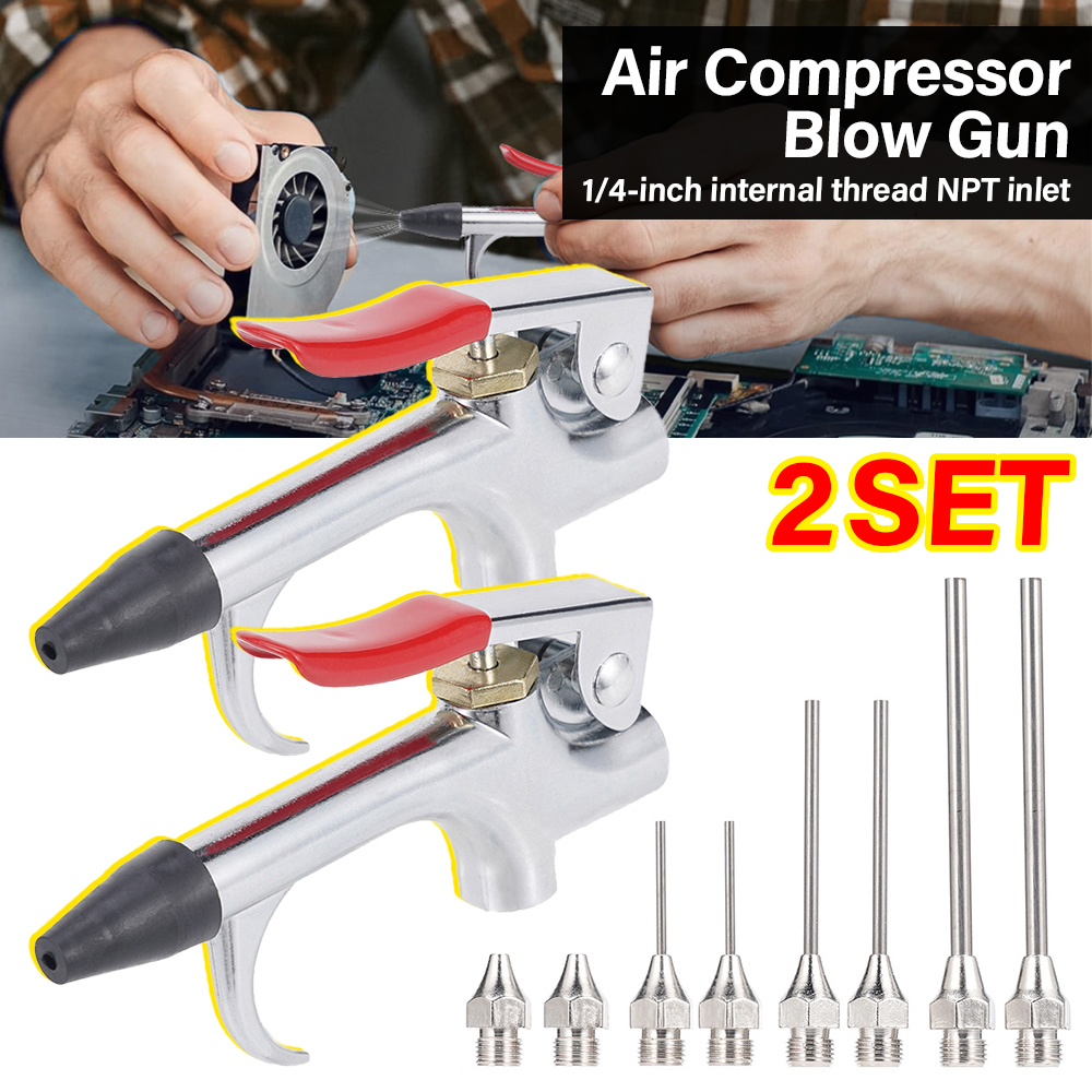 Spray Gun Air Compressor Kit - Hava Kompresörü Üfleme Tabancası Metal Alet