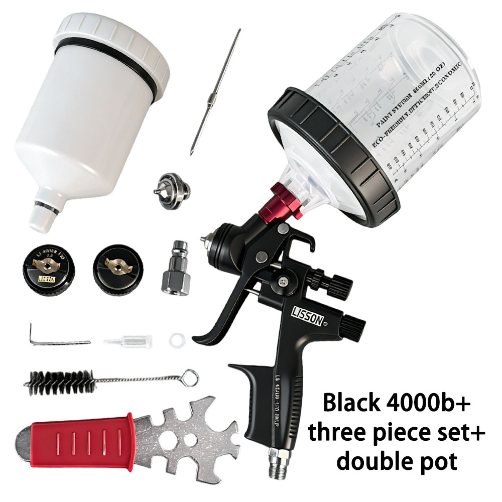 Hvlp Spray Gun Gravity Feed - Adaptörlü ve Karıştırma Tanklı Hvlp Tabancası,