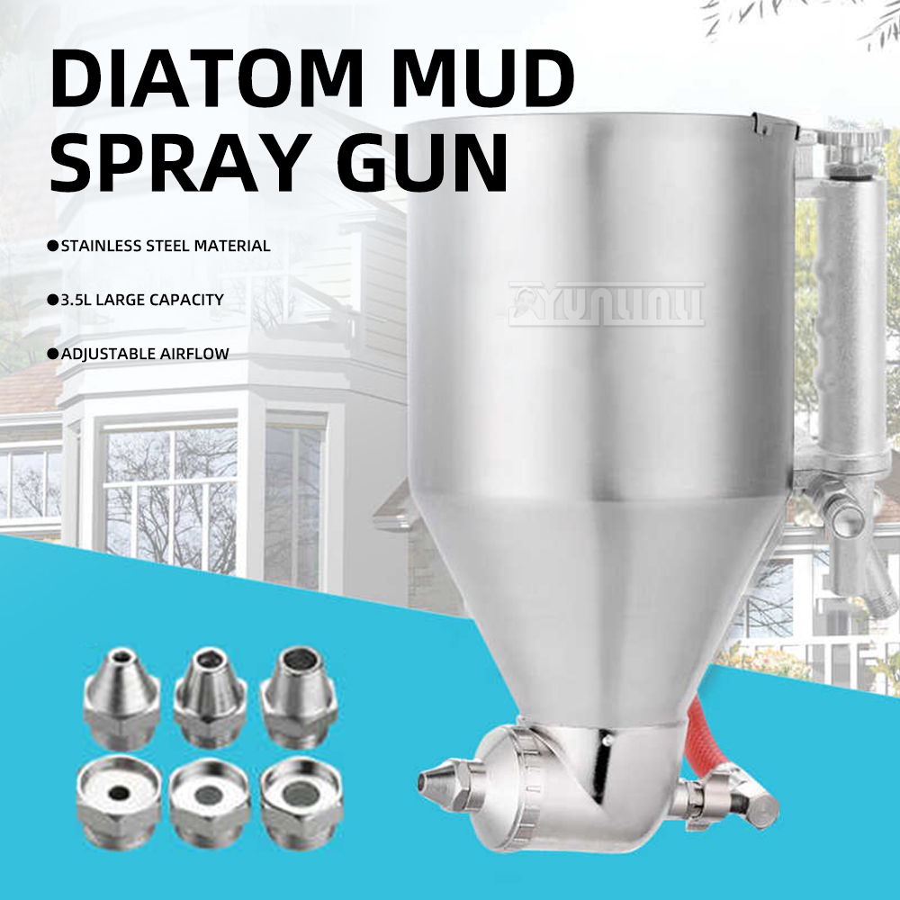 Texture Spray Hopper Gun - Doku Boya Tabancası, Taş Boyası ve