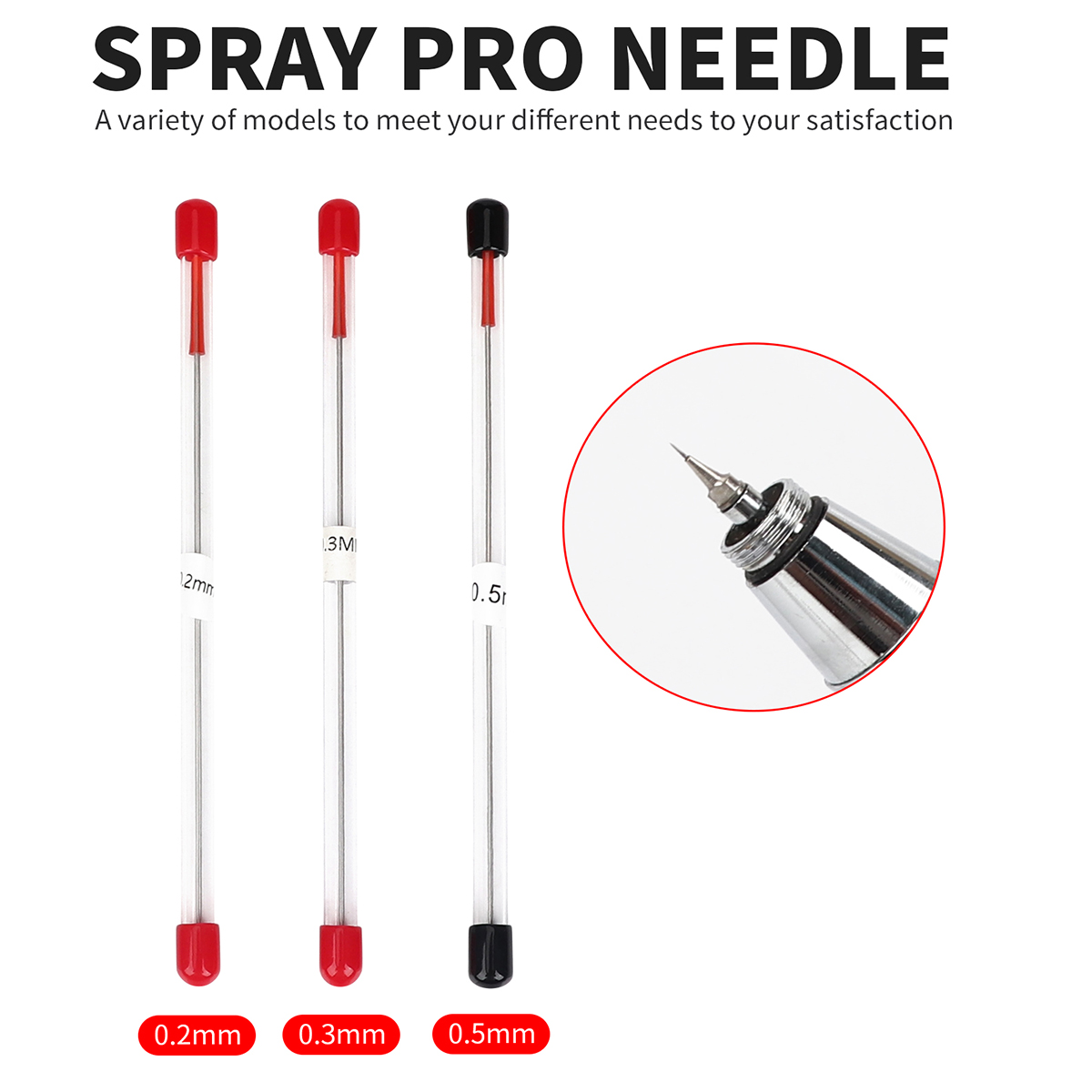 3 adet set 0.2/0.3/0.5mm Airbr - Hvlp Spray Gun Gravity Feed incelemesi ve fiyatı