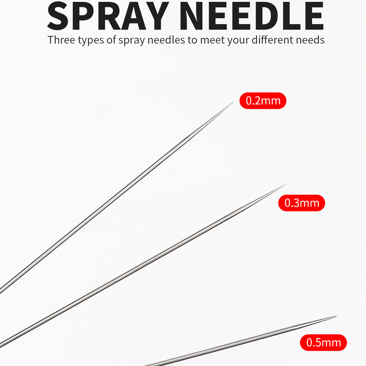 3 adet set 0.2/0.3/0.5mm Airbr - Hvlp Spray Gun Gravity Feed incelemesi ve fiyatı