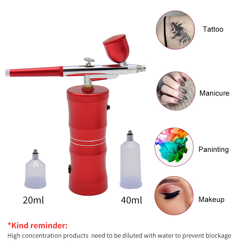 Mini Airbrush Nano oksijen bas - Airbrush Kit Compressor incelemesi ve fiyatı