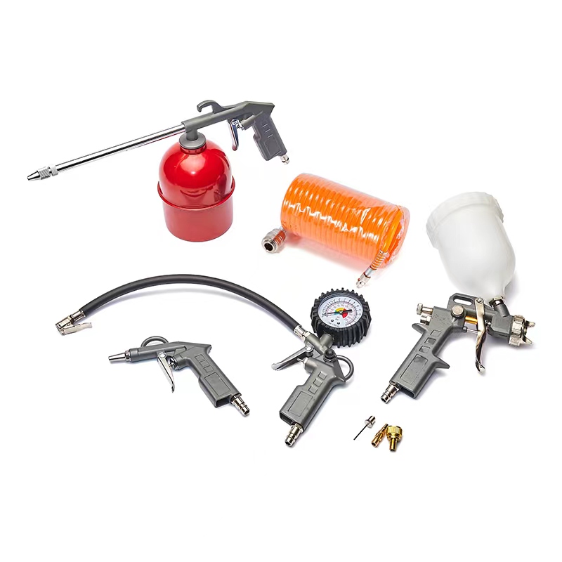 Pnömatik araç seti hava kompre - Spray Gun Air Compressor Kit incelemesi ve fiyatı