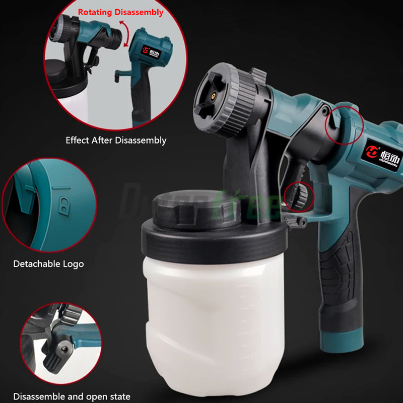 220V 800W Yüksek Güçlü Boya Pü - Electric Paint Sprayer 800W incelemesi ve fiyatı