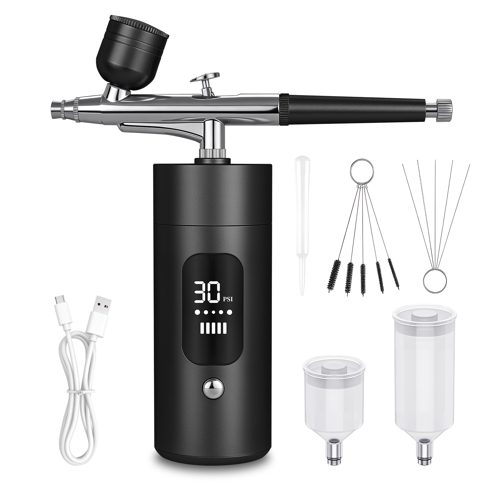 Manikür Tabancası Seti: 30 PSI - Airbrush Kit Compressor incelemesi ve fiyatı