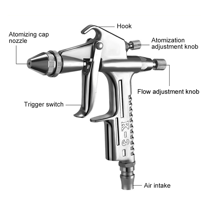 K-3 Mini boya hava püskürtme t - Hvlp Spray Gun Gravity Feed incelemesi ve fiyatı