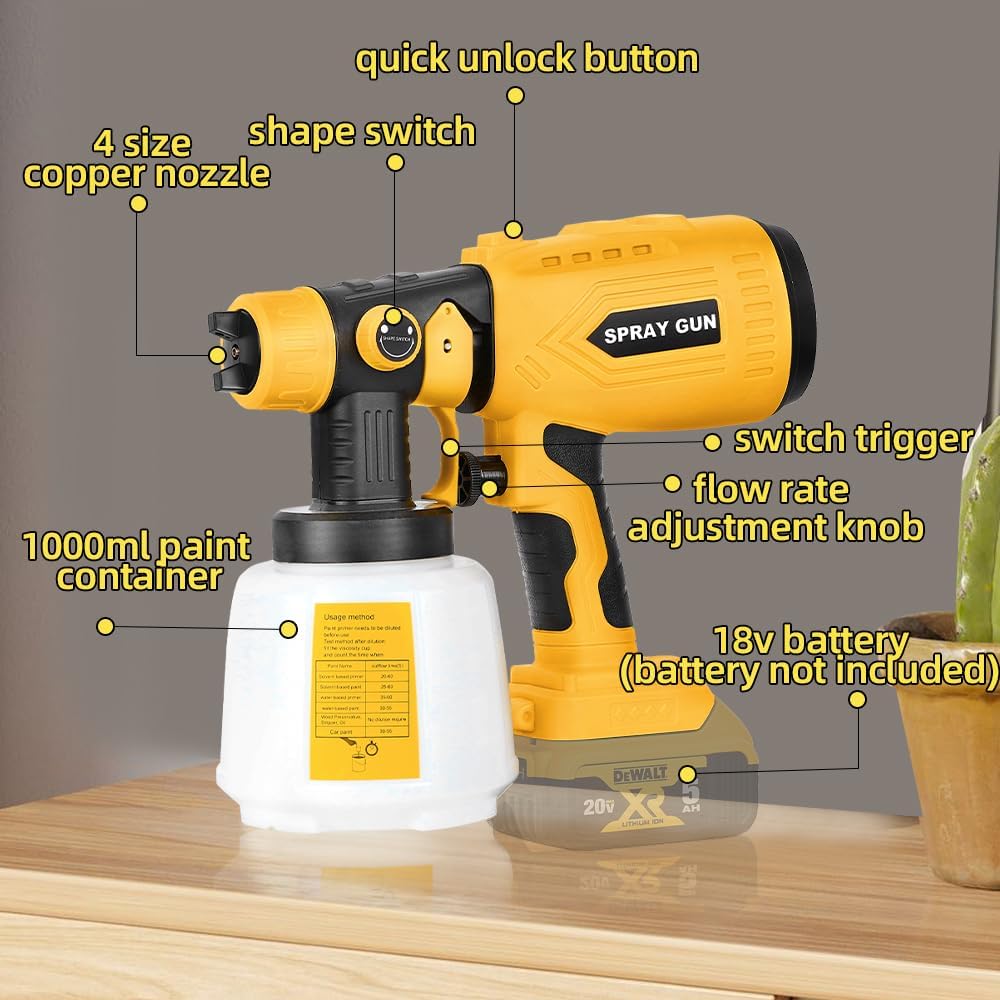 Dewalt 20V Maksimum Pil için B - Cordless Paint Sprayer 20V incelemesi ve fiyatı
