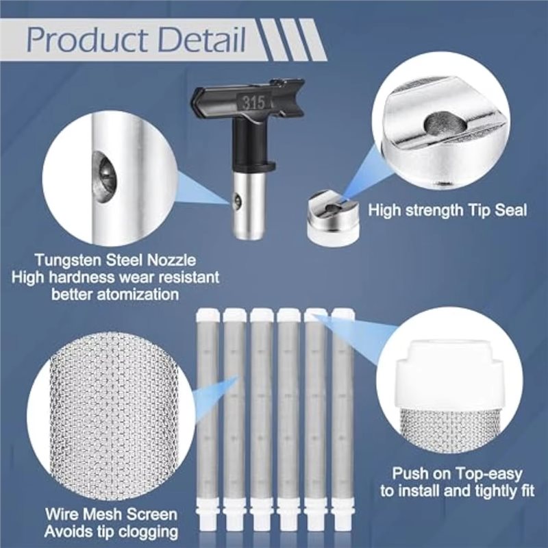 ABMH-Havasız Boya Püskürtücü N - Paint Sprayer Nozzle Kit incelemesi ve fiyatı