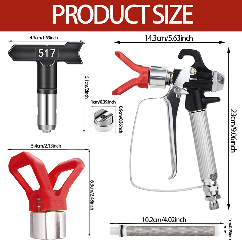 10 adet havasız boya püskürtme - Paint Sprayer Nozzle Kit incelemesi ve fiyatı