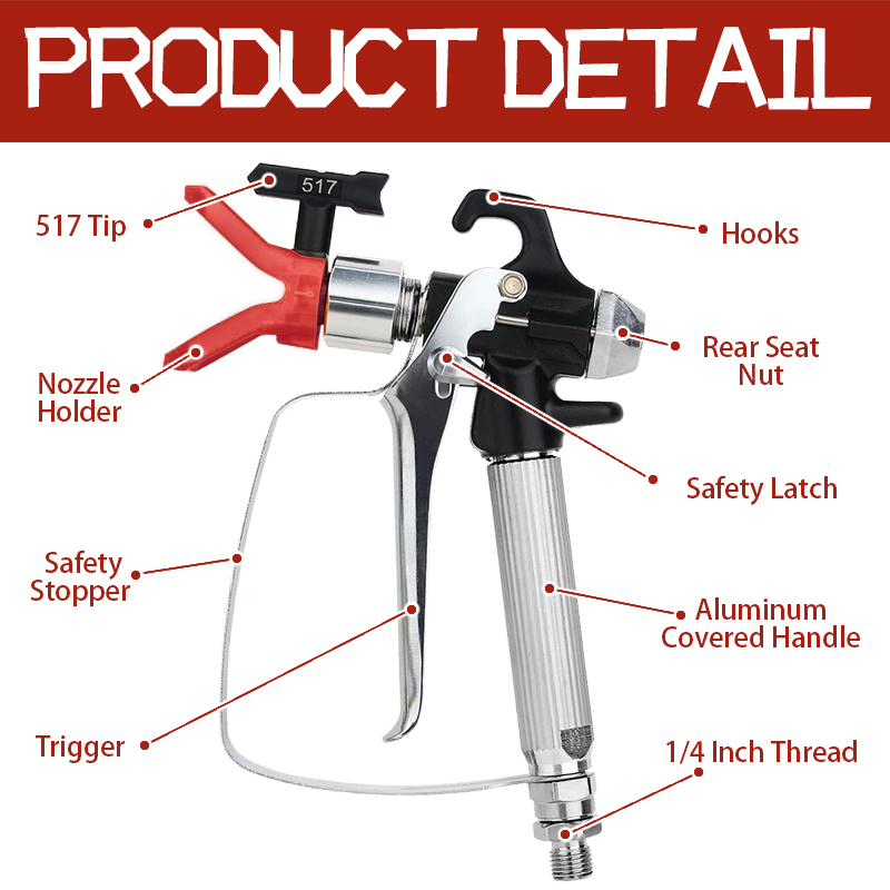 10 adet havasız boya püskürtme - Paint Sprayer Nozzle Kit incelemesi ve fiyatı