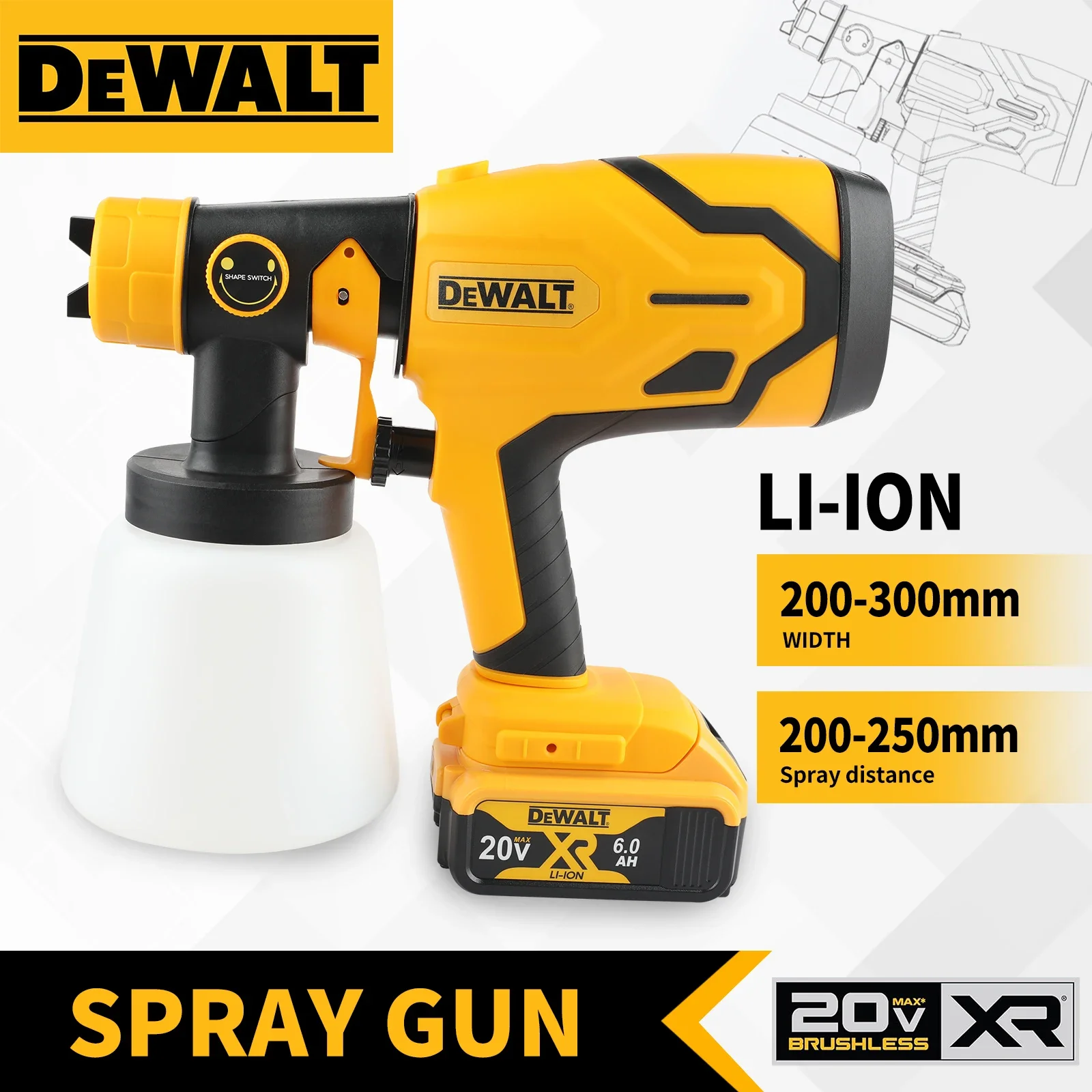 DEWALT D227 Fırçasız Akülü Boy - Cordless Paint Sprayer 20V incelemesi ve fiyatı