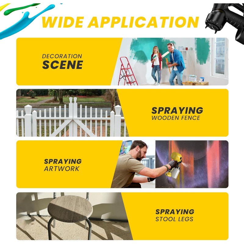 Boya tabancaları, Kolay Temizl - Paint Sprayer For Fence Deck incelemesi ve fiyatı