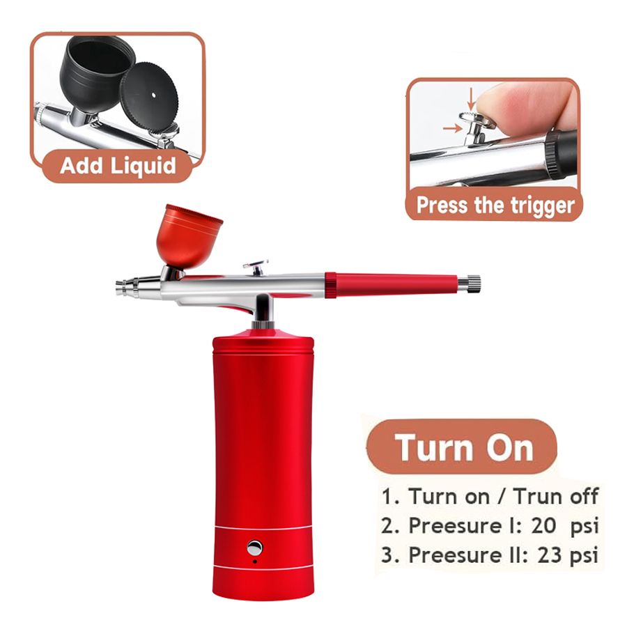 Kompresörlü Airbrush Seti, 0,3 - Spray Gun Air Compressor Kit incelemesi ve fiyatı