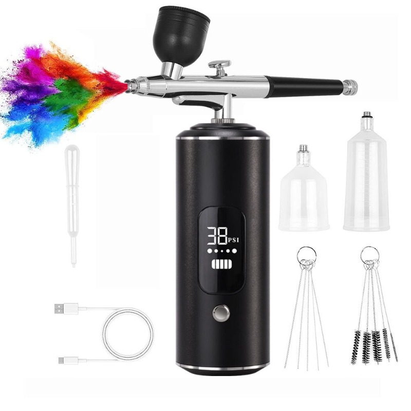 Hava kompresörü kiti, elektrik - Spray Gun Air Compressor Kit incelemesi ve fiyatı