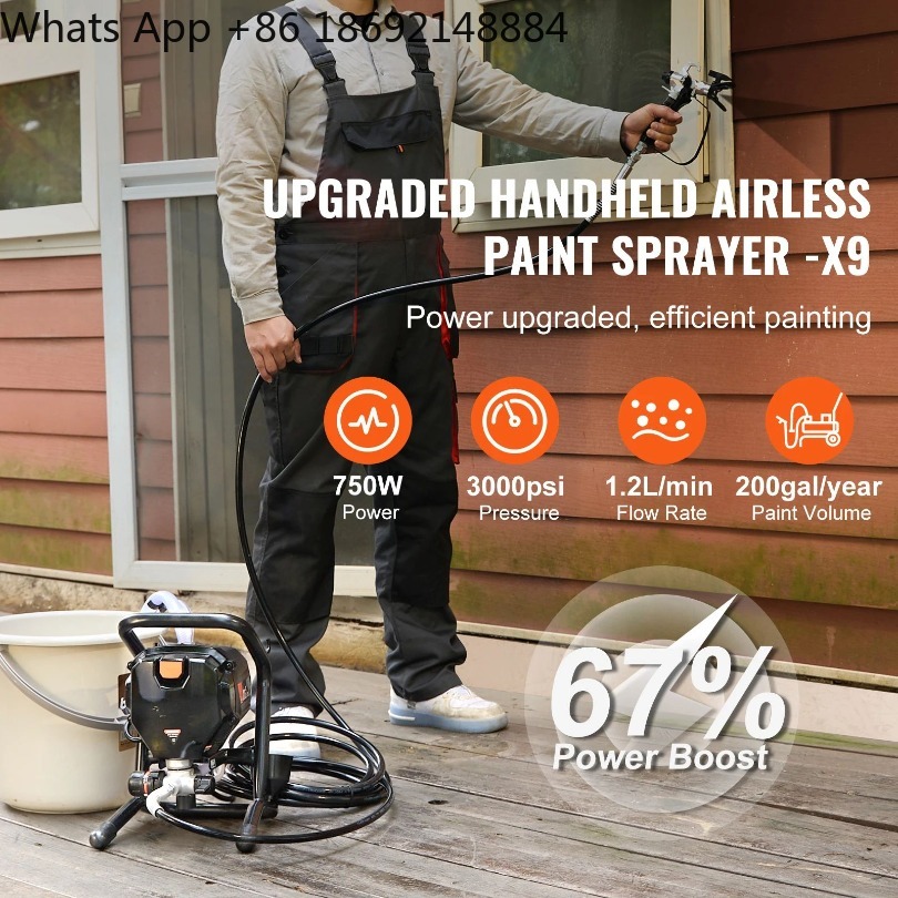750W 950W Havasız Boya Püskürt - Airless Paint Sprayer 3000Psi incelemesi ve fiyatı