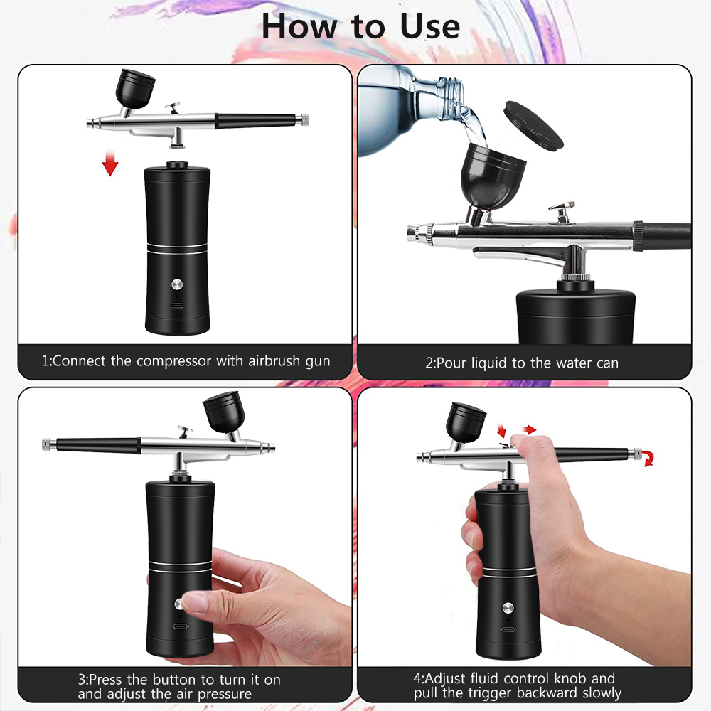 Airbrush Çivi Kompresörlü Akül - Airbrush Kit Compressor incelemesi ve fiyatı