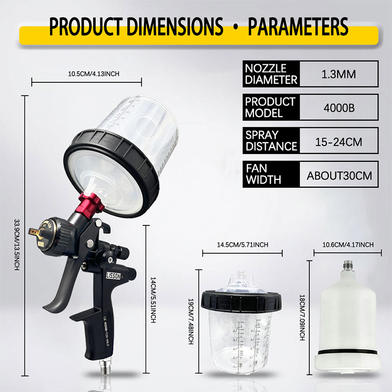 Adaptörlü ve Karıştırma Tanklı - Hvlp Spray Gun Gravity Feed incelemesi ve fiyatı