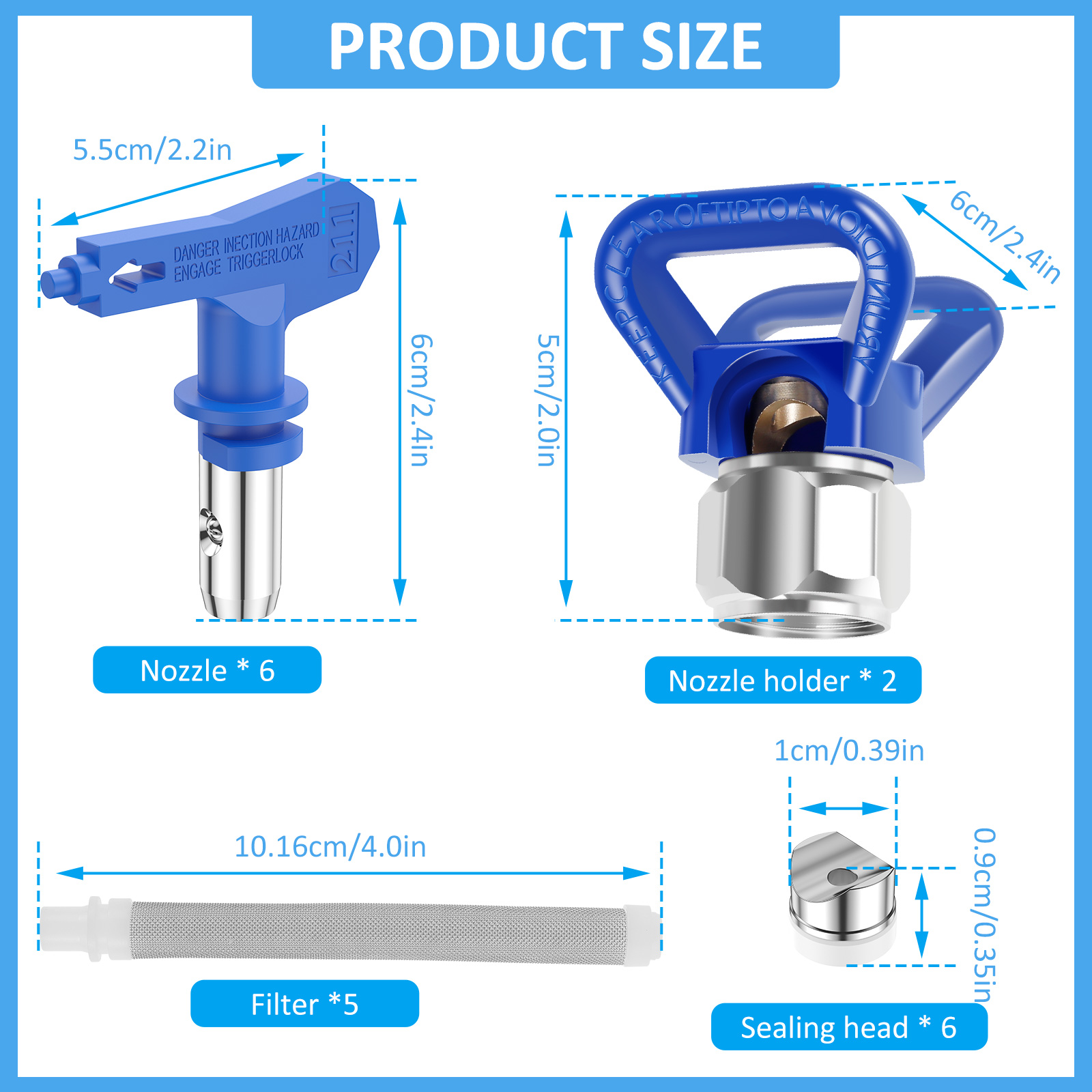 13 adet havasız boya nozulları - Paint Sprayer Nozzle Kit incelemesi ve fiyatı
