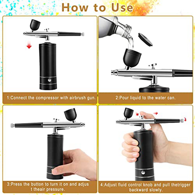 Airbrush Seti Şarj Edilebilir  - Airbrush Kit Compressor incelemesi ve fiyatı