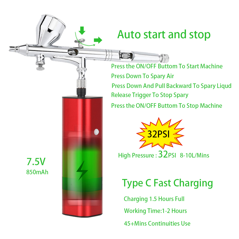 RIBO TM80S-180W Toptan Akülü A - Spray Gun Air Compressor Kit incelemesi ve fiyatı