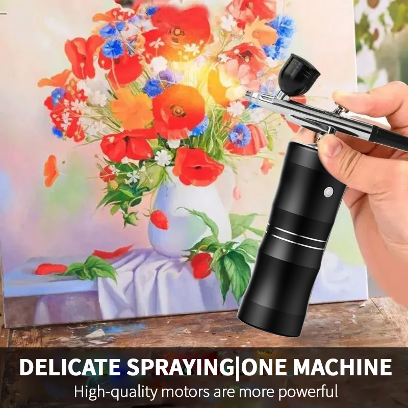 Oksijen Sprey Mini Hava Kompre - Airbrush Kit Compressor incelemesi ve fiyatı