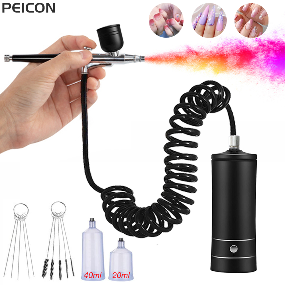 Airbrush Tırnak Kompresörlü Ta - Airbrush Kit Compressor incelemesi ve fiyatı