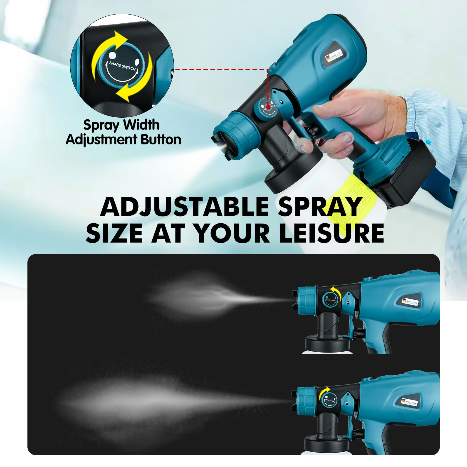 1000 ML Akülü Boya Püskürtme T - Cordless Paint Sprayer 20V incelemesi ve fiyatı